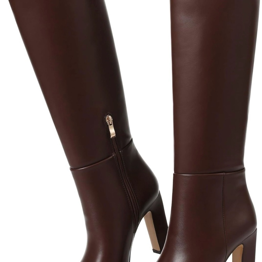 Elegant Brown Heeled Boots for Women